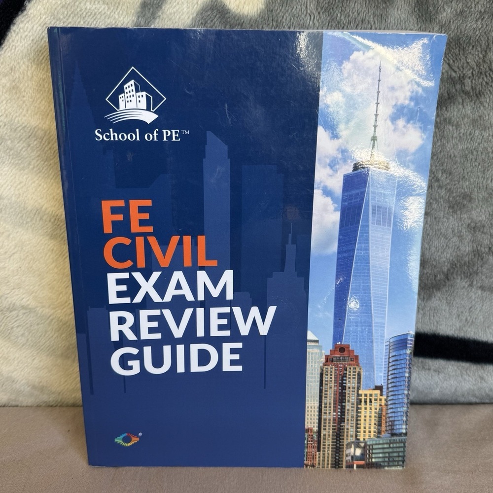 Fe Civil Exam Review Guide by School of PE (2020, Trade Paperback)